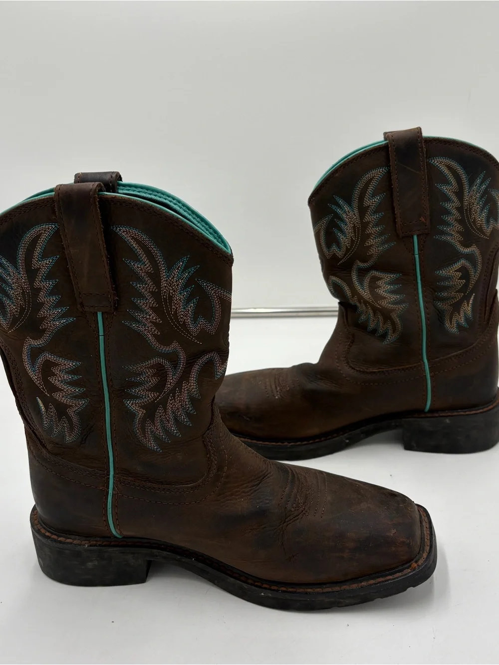 Ariat Women’s Krista Waterproof Western Cowboy Work Boots Steel Toe Size 7